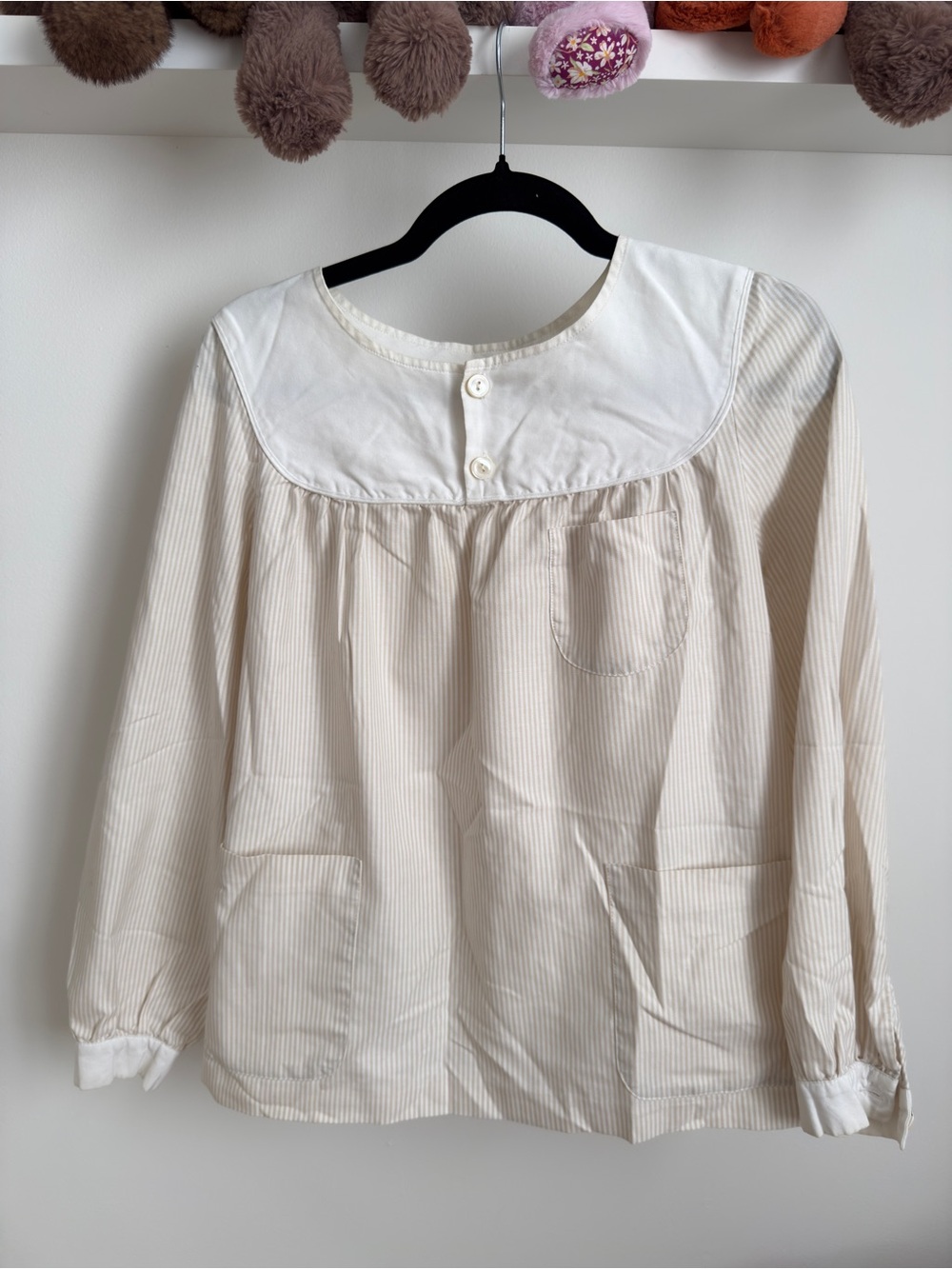 A.P.C. Striped Smock Blouse Size M